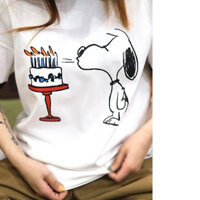 Bánh sinh nhật Snoopy Cặp đôi Cotton nguyên chất