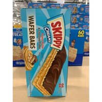 Bánh Skippy Creamy Wafer Bars Peanut Butter & Chocolate Fudge Mỹ 792g