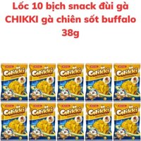 Bánh snack đùi gà CHIKKI vị gà chiên sốt buffalo bịch 38g