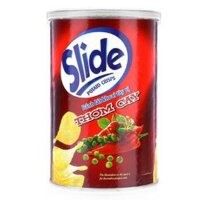 Bánh Snack Khoai Tây Chiên Slide Kinh Đô Vị Hot & Spicy Lon 65g