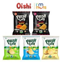 Bánh Snack Khoai Tây Fresh Cuts Oishi Chiên Chân Không Đủ Vị Gói 63g