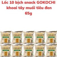 Bánh snack khoai tây GOKOCHI vị muối tiêu đen 65g