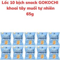 Bánh snack khoai tây GOKOCHI vị muối tự nhiên 65g