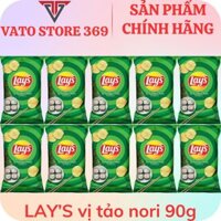 Bánh snack khoai tây LAY'S vị tảo biển nori gói 90g