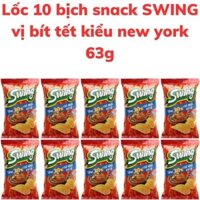 Bánh snack khoai tây SWING vị bít tết kiểu new york bịch 63g