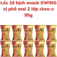 Bánh snack khoai tây SWING cheez vị phô mai 2 lớp bịch 95g
