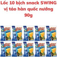 Bánh snack khoai tây SWING K-POP vị tảo hàn quốc nướng bịch 90g