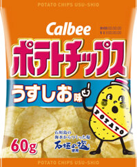 Bánh Snack khoai tây vị muối (B Calbee Potato Chips Usushiwo-aji) 60g