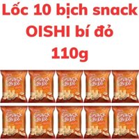 Bánh snack OISHI bí đỏ vị bò nướng bịch 110g