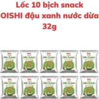 Bánh snack OISHI đậu xanh cốt dừa bịch 32g