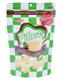 Bánh Snack Oishi Pillows Nhân Sữa Dừa 100G