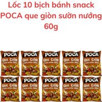 Bánh snack POCA que giòn sườn nướng bịch 60g