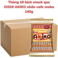 Bánh snack que OISHI AKIKO nhân cafê moka bịch 140g