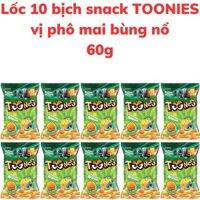 Bánh snack TOONIES vị phô mai bùng nổ bịch 60g