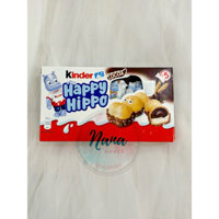 Bánh Socola Happy Hippo Kinder Pháp & Đức - hộp 20,7gram x 5 cái