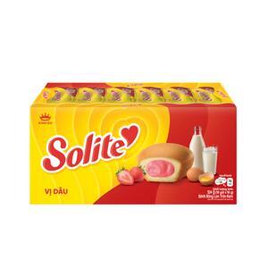 Bánh SoLite Kem Vị Dâu 10 bánh/hộp