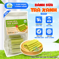 [Bánh Sữa Ba Vì] Bánh Sữa Vị Trà Xanh 500GR - Bánh Sữa Bao Cấp Vị Xưa Bavimilk