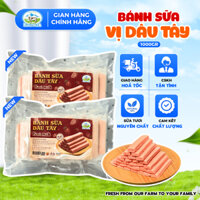 [Bánh Sữa Ba Vì] Combo 2 Túi Vị Dâu Tây 1000GR - Bánh Sữa Bao Cấp Vị Xưa Bavimilk