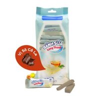 Bánh Sữa Long Thành Vị Socola, Milk Biscuit, Chocolate (140g) - LOTHAMILK