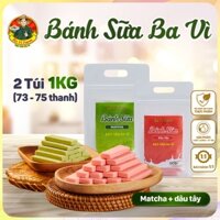 Bánh Sữa MATCHA + DÂU TÂY Đặc Sản Bánh Sữa Ba Vì - Vị mới Thơm ngon Food Cake - BAVIFARM
