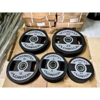 Bánh Tạ Cao Su TechnoGym 5kg đúc bằng sắt nguyên khối, bên ngoài bọc cao su