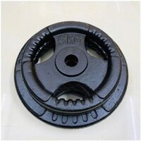 Bánh tạ gang 15kg - 10kg - 7kg - 5kg - 3kg - 2kg - 1kg, tạ ba cánh lỗ phi 30, siêu cứng cho độ bền cao