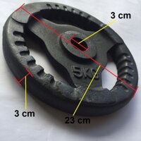 bánh tạ gang 5kg lỗ phi 30