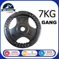 Bánh tạ gang 7kg giá rẻ phi 20