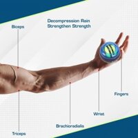 Banh tập cổ tay Power Ball - Loại có đèn (Gyroscopic Wrist and Forearm Exerciser)