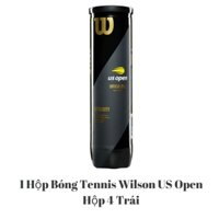 Banh Tennis Wilson US Open 4 1 Hộp 4 Trái, Bóng wilson đen chính hãng