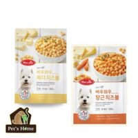 Bánh thưởng Bowwow Cheese Ball snack mềm phô mai viên bổ sung canxi cho chó Hàn Quốc túi 100g