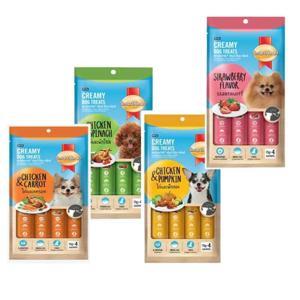 Bánh thưởng dạng kem cho chó gói 4 thanh creamy dog treats smartheart 60g
