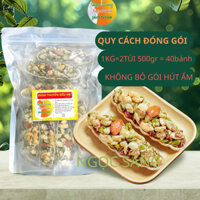 Bánh thuyền mix hạt ,bánh hạt dinh dưỡng chà bông giòn tan đặc biệt Ngọc Sang Foods