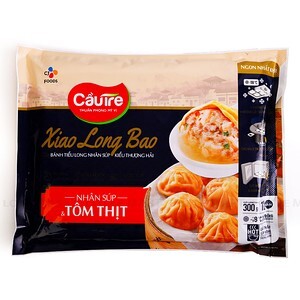 Bánh tiểu long nhân súp tôm thịt Cầu Tre khay 300g