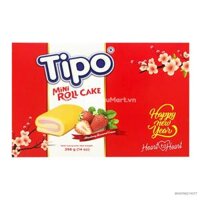 Bánh Tipo Mini Roll Cake Vị Dâu 396g
