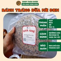 Bánh Tráng Dừa Mè Đen Vị Tôm - Chưa Nướng - Đồ Ăn Vặt - Bánh Tráng Ăn Vặt - Gia Vị Đậm Đà - Đặc Sản Bình Định