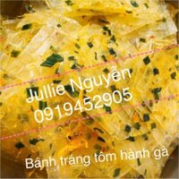 Bánh tráng mỡ hành khô gà miếng vuông ( 1KG )