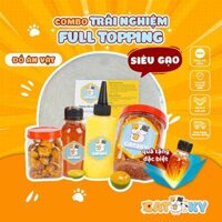Bánh tráng phơi sương Catsky – Combo TRẢI NGHIỆM FULL TOPPING – Ruốc tép khô hành phi đậm đà – Top mỡ rim mắm  – Bơ béo 3 KHÔNG– [ĐỒ ĂN VẶT SNACKS) Chua