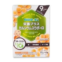 Bánh Trứng Ăn Dặm Bổ Sung Canxi Beanstalk Cho Trẻ Từ 9 Tháng Tuổi (Hộp 3 gói x 5 g)