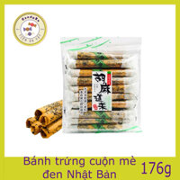 Bánh trứng cuộn mè đen Kikusendo Sesame Doraku Nhật Bản 176g