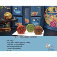 Bánh trung thu 3D nghệ thuật, giảm đường, ít calo dành cho người ăn kiêng,bánh 160gr.