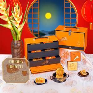 Bánh trung thu Bibica Hộp Thưởng Nguyệt - 6 bánh