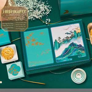 Bánh trung thu cao cấp Minh Nguyệt Bibica hộp 6 cái x 150g