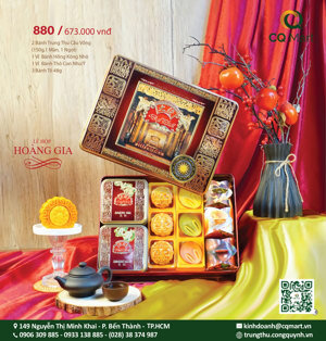 Bánh trung thu Đại Phát Lễ hộp hoàng gia 880