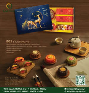 Bánh trung thu Đại Phát Lễ hộp hoàng kim 801