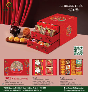 Bánh trung thu Đại Phát Lễ hộp hoàng triều 901