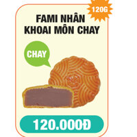 Bánh trung thu Fami nhân khoai môn chay