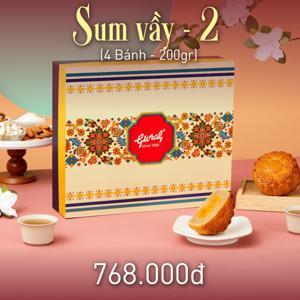 Bánh trung thu Givral Combo Sum Vầy 2 - Hộp 4 Bánh 200gr