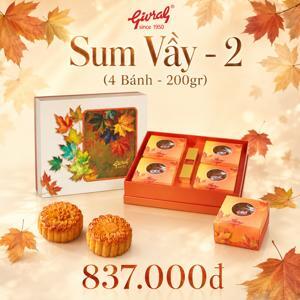 Bánh trung thu Givral Combo Sum Vầy 2 - Hộp 4 Bánh 200gr