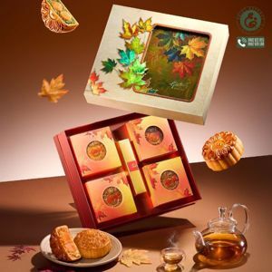 Bánh trung thu Givral Combo Sum Vầy 2 - Hộp 4 Bánh 200gr